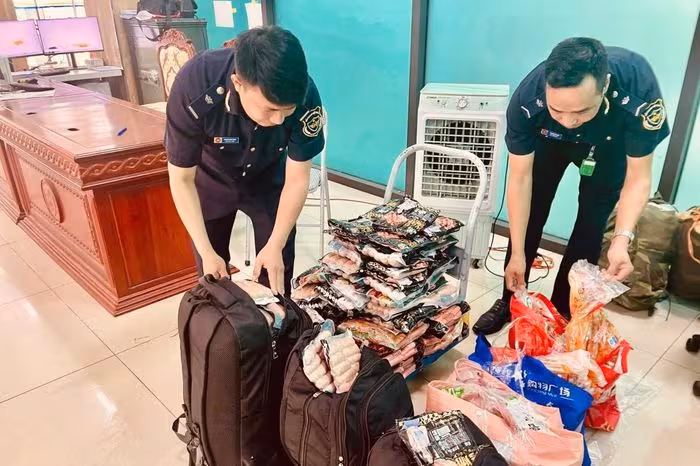 Hải quan siết chặt biên giới, ngăn chặn hàng chục tấn thực phẩm bẩn