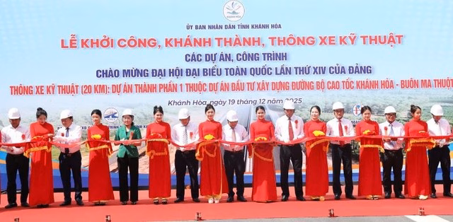 Th&ocirc;ng xe kỹ thuật 20 km đầu tuyến cao tốc Kh&aacute;nh H&ograve;a - Bu&ocirc;n Ma Thuột