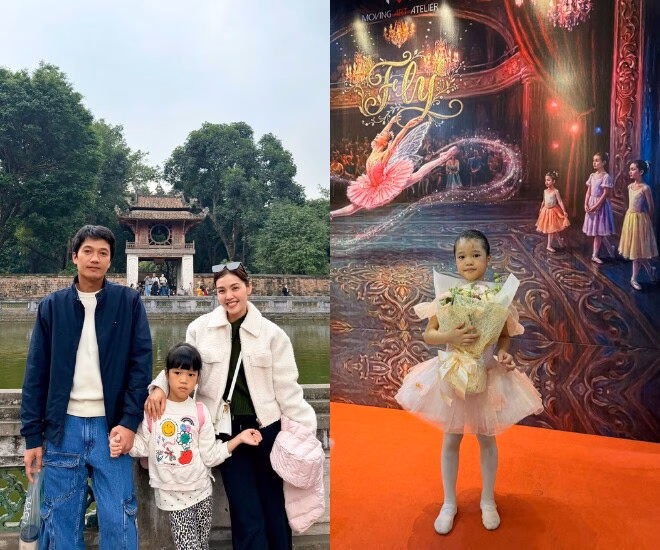 B&eacute; Gạo - con g&aacute;i diễn vi&ecirc;n Quang Tuấn m&uacute;a ba l&ecirc; đầy tự tin v&agrave; điệu nghệ tr&ecirc;n s&acirc;n khấu