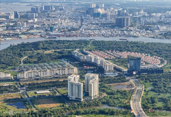 To&agrave;n cảnh Khu đ&ocirc; thị mới Thủ Thi&ecirc;m với tiềm năng ph&aacute;t triển hạ tầng BT