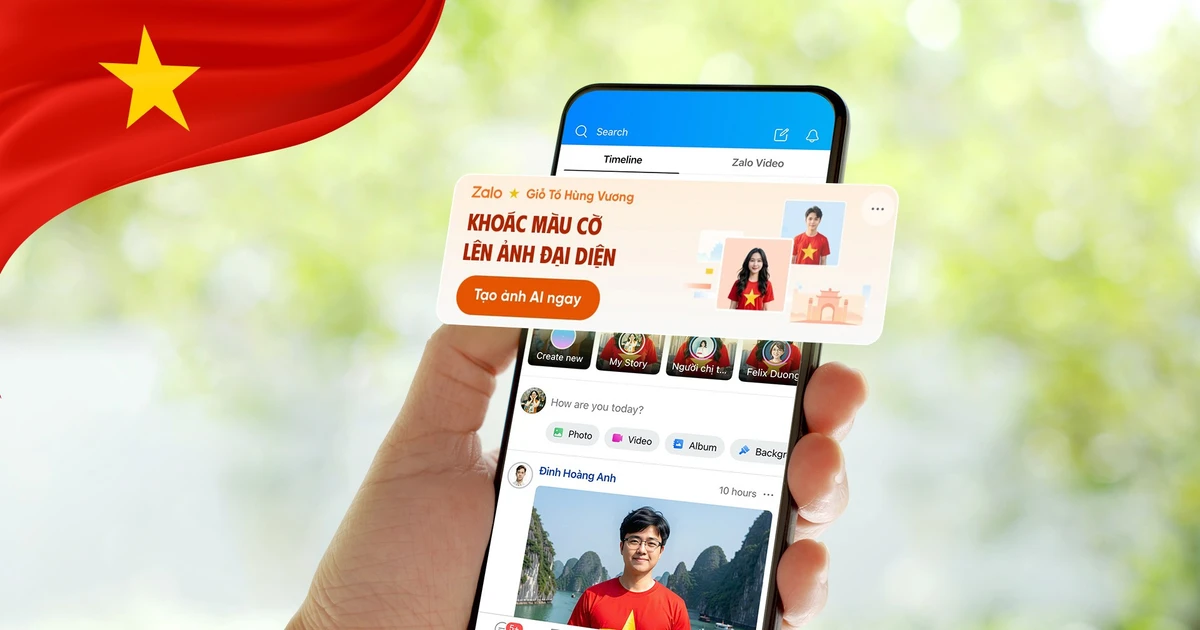 Zalo Đẩy Mạnh Tinh Thần Yêu Nước: 2,5 Triệu AI Avatar Lan Tỏa Hào Khí Dân Tộc