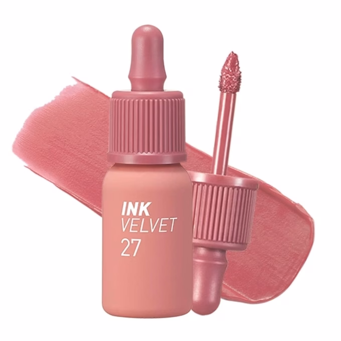 Son tint l&igrave; Peripera Ink The Velvet bền m&agrave;u suốt ng&agrave;y d&agrave;i đi biển