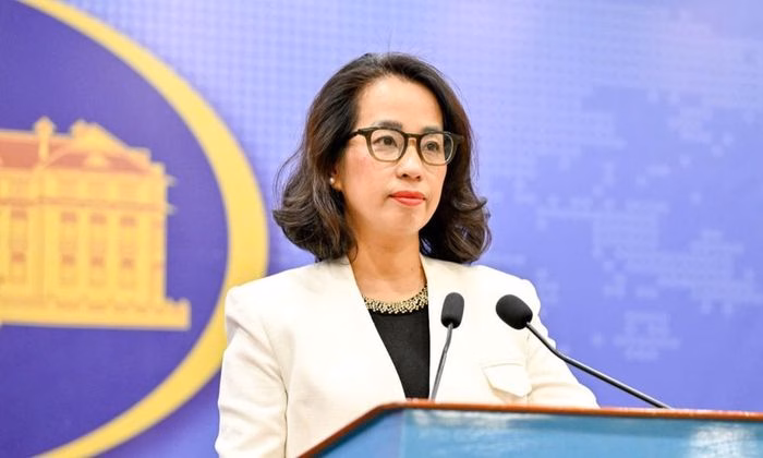 Người Ph&aacute;t ng&ocirc;n Bộ Ngoại giao Việt Nam Phạm Thu Hằng ph&aacute;t biểu về chủ quyền biển đảo