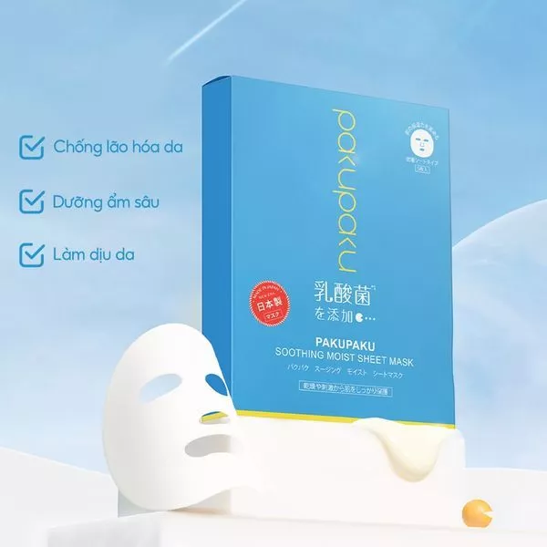 Mặt Nạ Dưỡng Ẩm Có Thực Sự Dưỡng Ẩm Cho Da? Pakupaku Soothing Moist Sheet Mask Có Phải Là Lựa Chọn Tối Ưu?