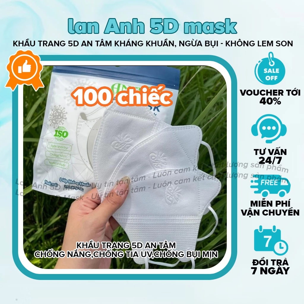 Làm sao để chọn khẩu trang 5D phù hợp với khuôn mặt mà không bị lem son?