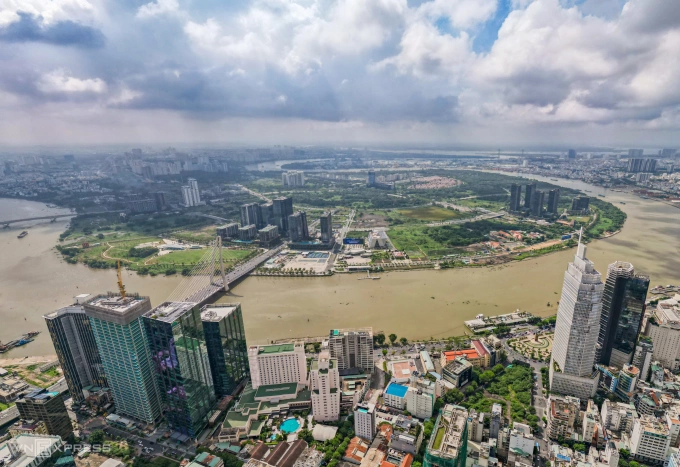 Trung tâm Tài chính Quốc tế TP.HCM - Thủ Thiêm Bản đồ tổng quan Trung tâm Tài chính Quốc tế TP.HCM và khu vực bán đảo Thủ Thiêm