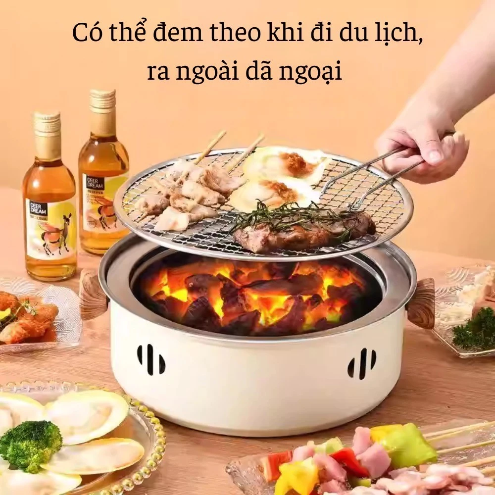 Lầm Lũi Đi Cắm Trại, Hóa Ra Bí Quyết Nướng Thịt Ngon Chỉ Cần Bếp Nướng BBQ Dã Ngoại Này