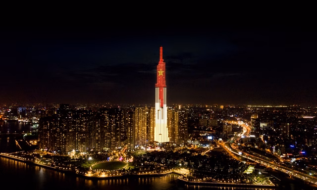 Landmark 81 về đêm Landmark 81 về đêm