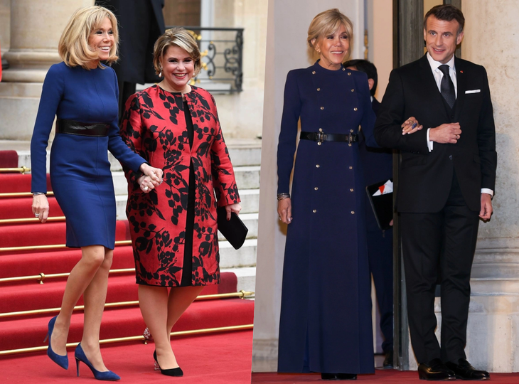 Đệ nhất phu nhân Pháp Brigitte Macron và phong cách thời trang tinh tế Phong cách của bà được truyền thông quốc tế đánh giá cao, thường so sánh với những biểu tượng thời trang như Jackie Kennedy, nhờ sự kết hợp giữa nét cổ điển và hơi thở đương đại - Ảnh: WWD