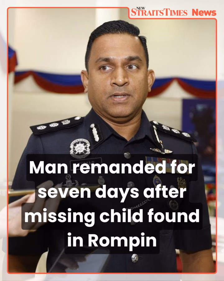 Man remanded for seven days after missing child found in Rompin