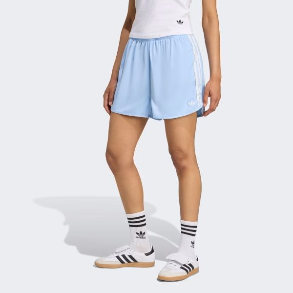 Mùa hè sôi động: Lựa chọn hàng beauty, chăm sóc da và thời trang thể thao dưới 10 đô la Adidas Originals Satin Shorts Ruffle 3-Stripes