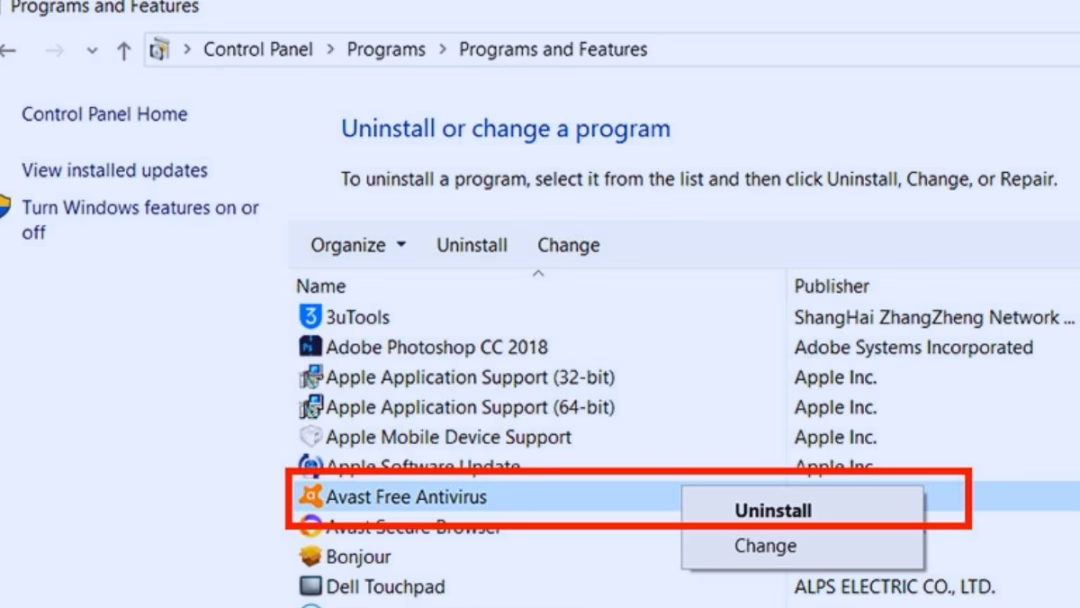 Cách xóa Avast Free Antivirus徹底 đối với người dùng máy tính Bước 4: Một hộp thoại của Avast sẽ xuất hiện, bạn nhấn vào Uninstall để tiếp tục. Hãy đợi cho đến khi tiến trình hoàn tất rồi khởi động lại thiết bị để áp dụng thay đổi.