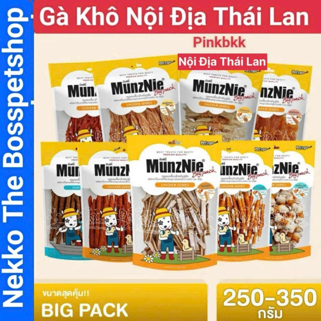Tôi đã từng cho thú cưng ăn snack Mèo và Chó Gà khô Munznie và điều này đã thay đổi thói quen ăn vặt của chúng