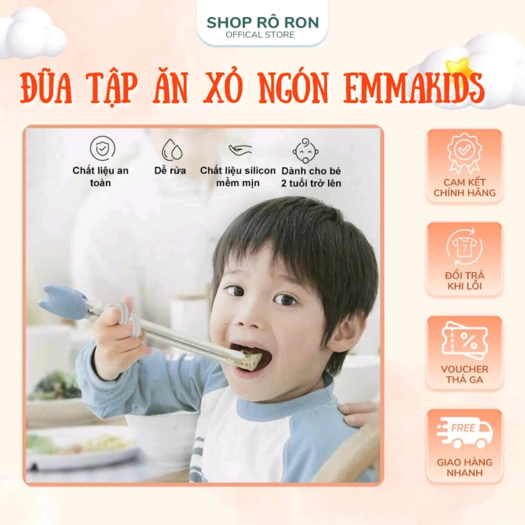 Làm thế nào để bé không còn bỡ ngỡ khi tự cầm đũa ăn? – Kinh nghiệm của một bà mẹ đã sử dụng Đũa tập ăn EMMA KIDS