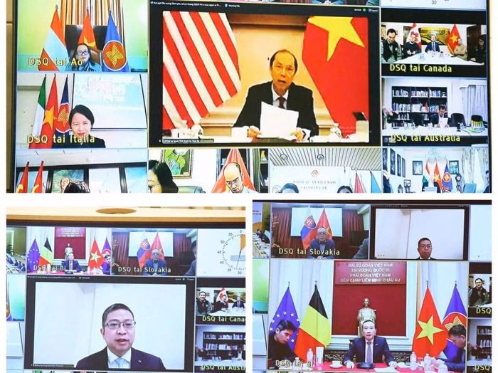 Đại sứ Việt Nam tại Hoa Kỳ, Trung Quốc v&agrave; Bỉ b&aacute;o c&aacute;o