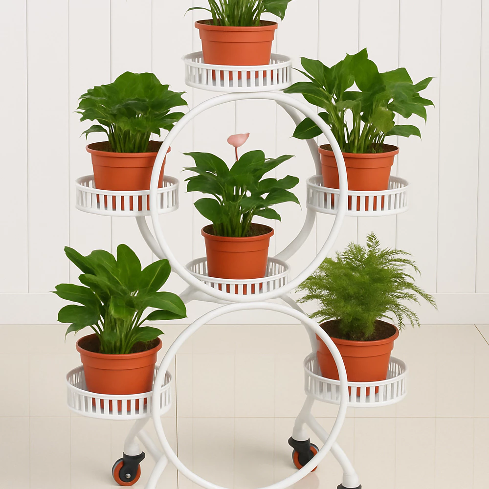 Làm thế nào để kệ hoa 6 tầng trở thành điểm nhấn cho ban công nhỏ của bạn?