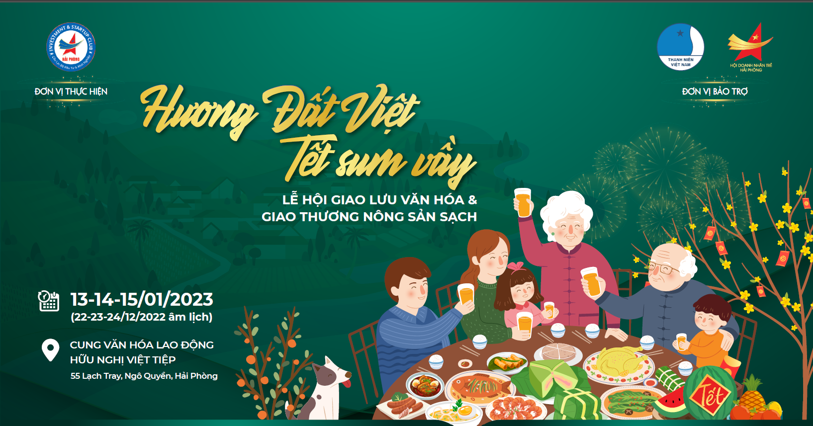 Chương trình “Hương Đất Việt - Tết sum vầy” sẽ diễn ra từ ngày 13 – 15/01/2023