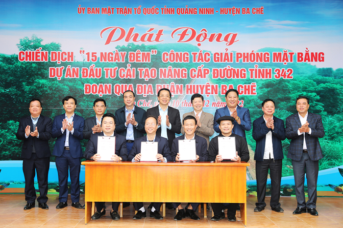 Ủy ban MTTQ tỉnh phối hợp với huyện Ba Chẽ phát động “Chiến dịch 15 ngày đêm” hoàn thành GPMB