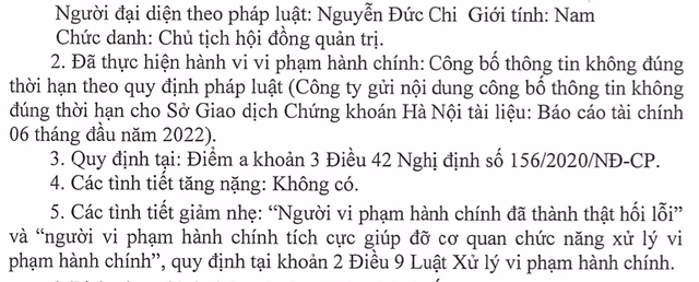 Crystal Bay bị xử phạt vì chậm công bố báo cáo- Ảnh1. Crystal Bay bị xử phạt vì chậm công bố báo cáo- Ảnh1.