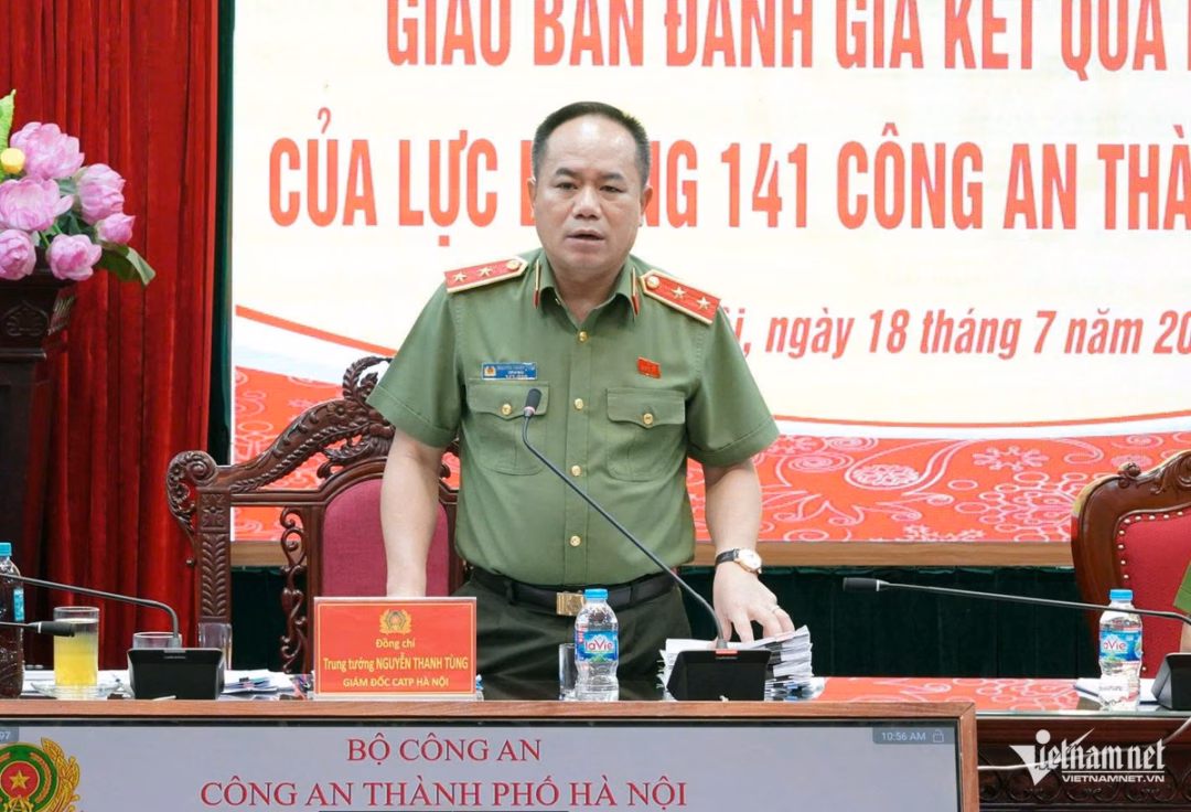 Hà Nội tăng cường lực lượng 141 để “đánh” tội phạm đường phố Trung tướng Nguyễn Thanh Tùng phát biểu tại hội nghị.