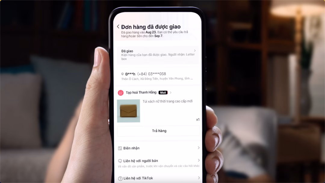 TikTok Shop hỗ trợ trả hàng trong vòng 10-15 ngày, chỉ với vài thao tác ngay trong mục đơn hàng.