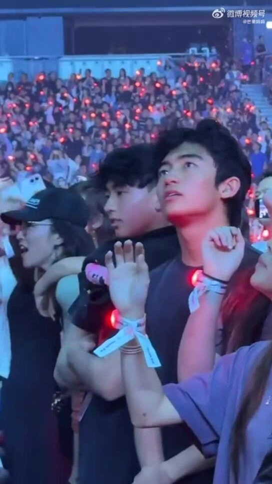 Con trai út của Trương Bá Chi gây sốt với nhan sắc lai Hai con lớn của Trương Bá Chi. Video: Weibo