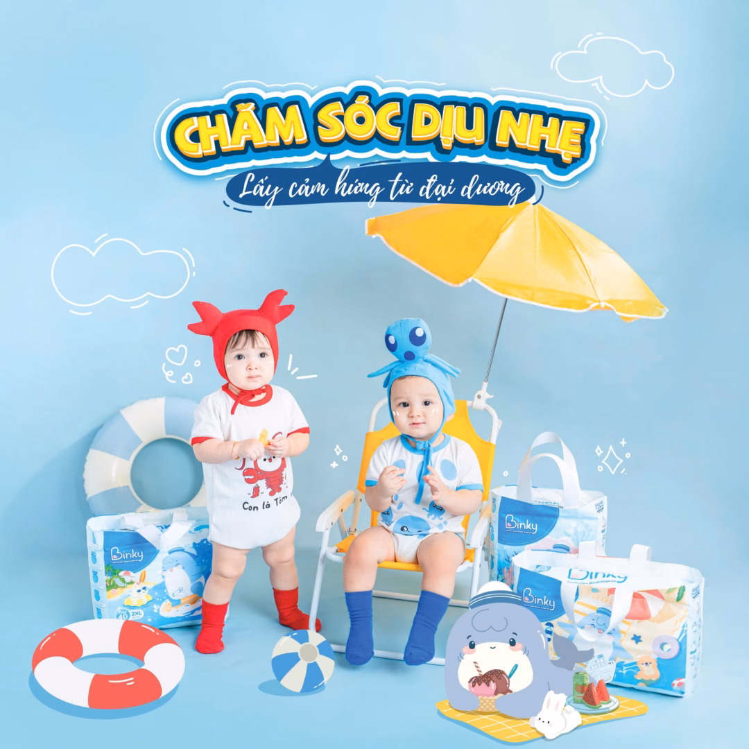 Binky - T&atilde; chăm s&oacute;c dịu nhẹ cho b&eacute;