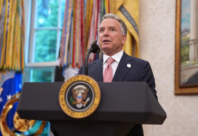 Steve Witkoff, đặc ph&aacute;i vi&ecirc;n Tổng thống Mỹ tại Nh&agrave; Trắng, 28/5/2025