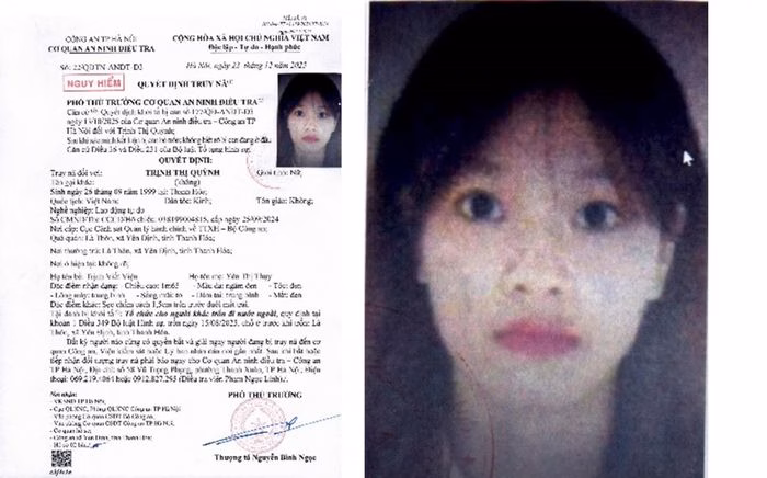 Trịnh Thị Quỳnh - quyết định truy n&atilde;