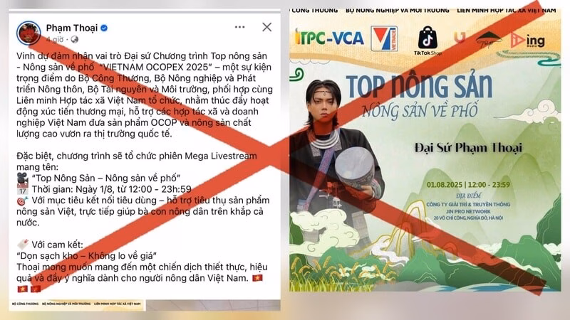 Cục Xúc tiến thương mại lên tiếng về đại sứ OCOPEX2025 bị ‘báo chí phản ứng’