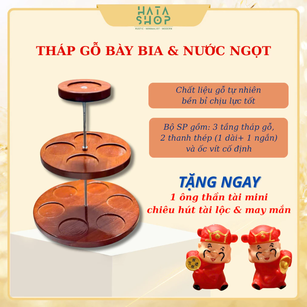Làm thế nào để chọn tháp gỗ bày bia nước ngọt phù hợp với không gian thờ cúng gia đình?