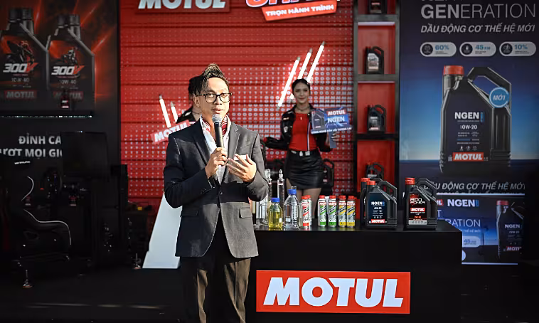 Motul gây ấn tượng tại Vietnam Mobility Show 2025 với NGEN Hybrid bền vững