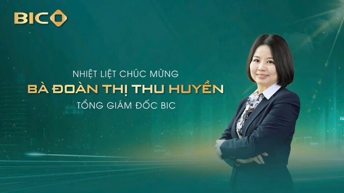 Bà Đoàn Thị Thu Huyền – Tổng Giám đốc mới của BIC Bà Đoàn Thị Thu Huyền – Tổng Giám đốc mới của BIC