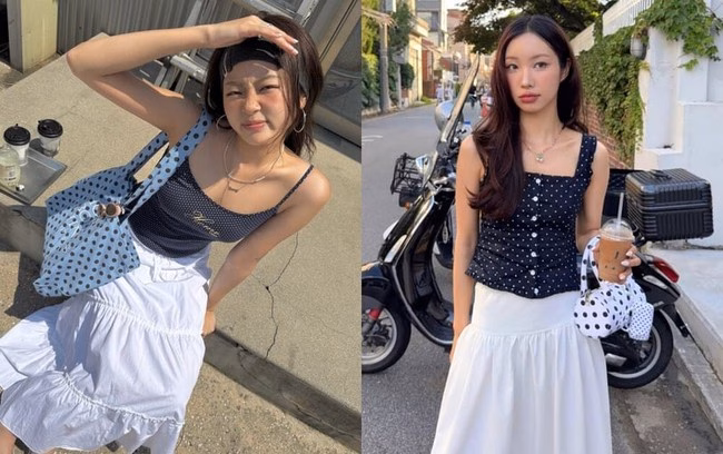 Xu hướng thời trang hè 2025 từ các fashionista Hàn Quốc: &quot;Làn sóng chấm bi retro&quot; quay trở lại! Ghi nhanh 5 gợi ý phối đồ cực xinh - Ảnh 12.