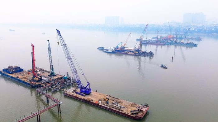 Cầu dẫn hai b&ecirc;n 1.213m với dầm hộp b&ecirc; t&ocirc;ng