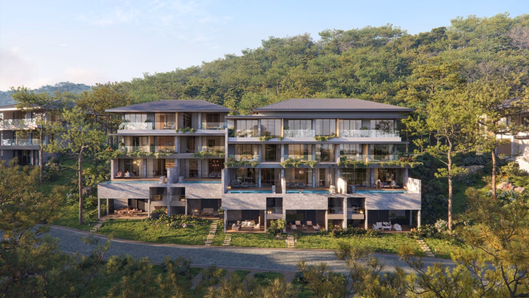 S&acirc;n dưới bể bơi độc đ&aacute;o cho biệt thự Camellia Residences
