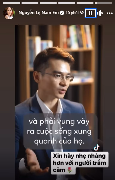 Nam Em xin mọi người đối xử nhẹ nhàng với người trầm cảm