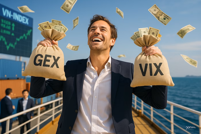 "Một doanh nghiệp vận tải biển nắm GEX, VIX trị giá hàng trăm tỷ đồng". (Ảnh minh hoạ: X.N).