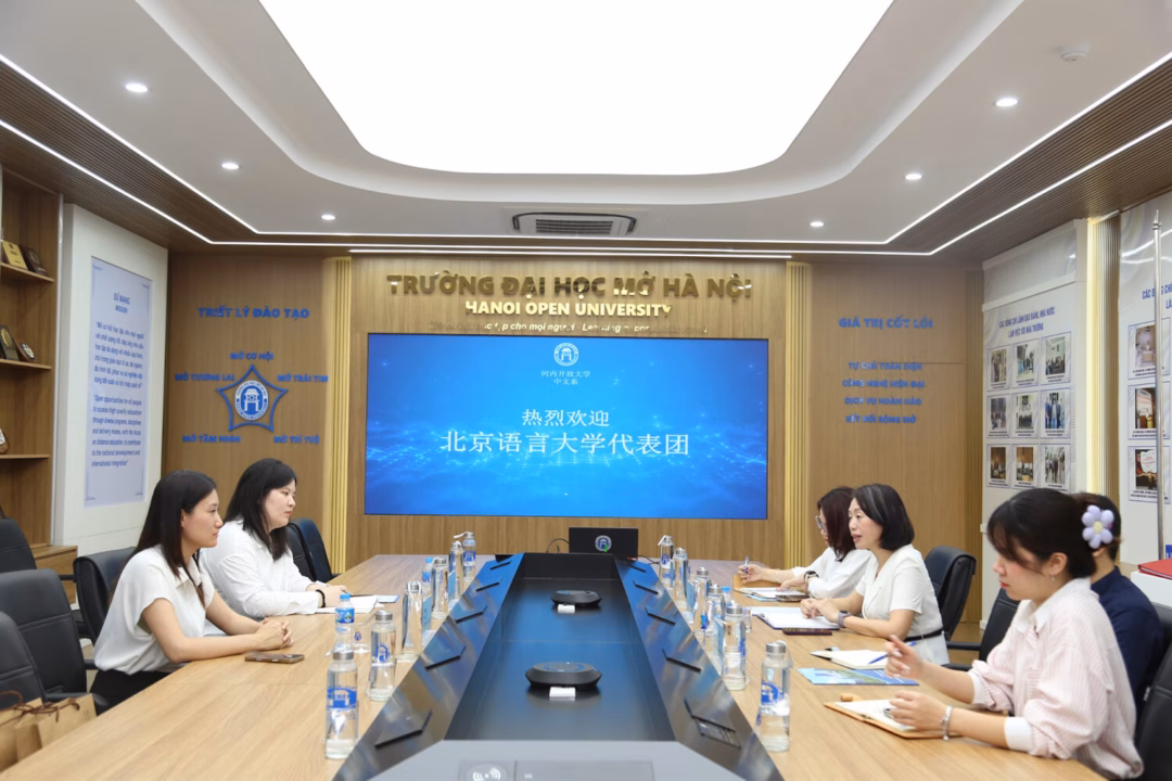 Trường Đại học Mở Hà Nội tổ chức hội thảo quốc tế với chủ đề “Nghiên cứu và giảng dạy ngôn ngữ Trung Quốc trong bối cảnh chuyển đổi số”. Ảnh: Website nhà trường