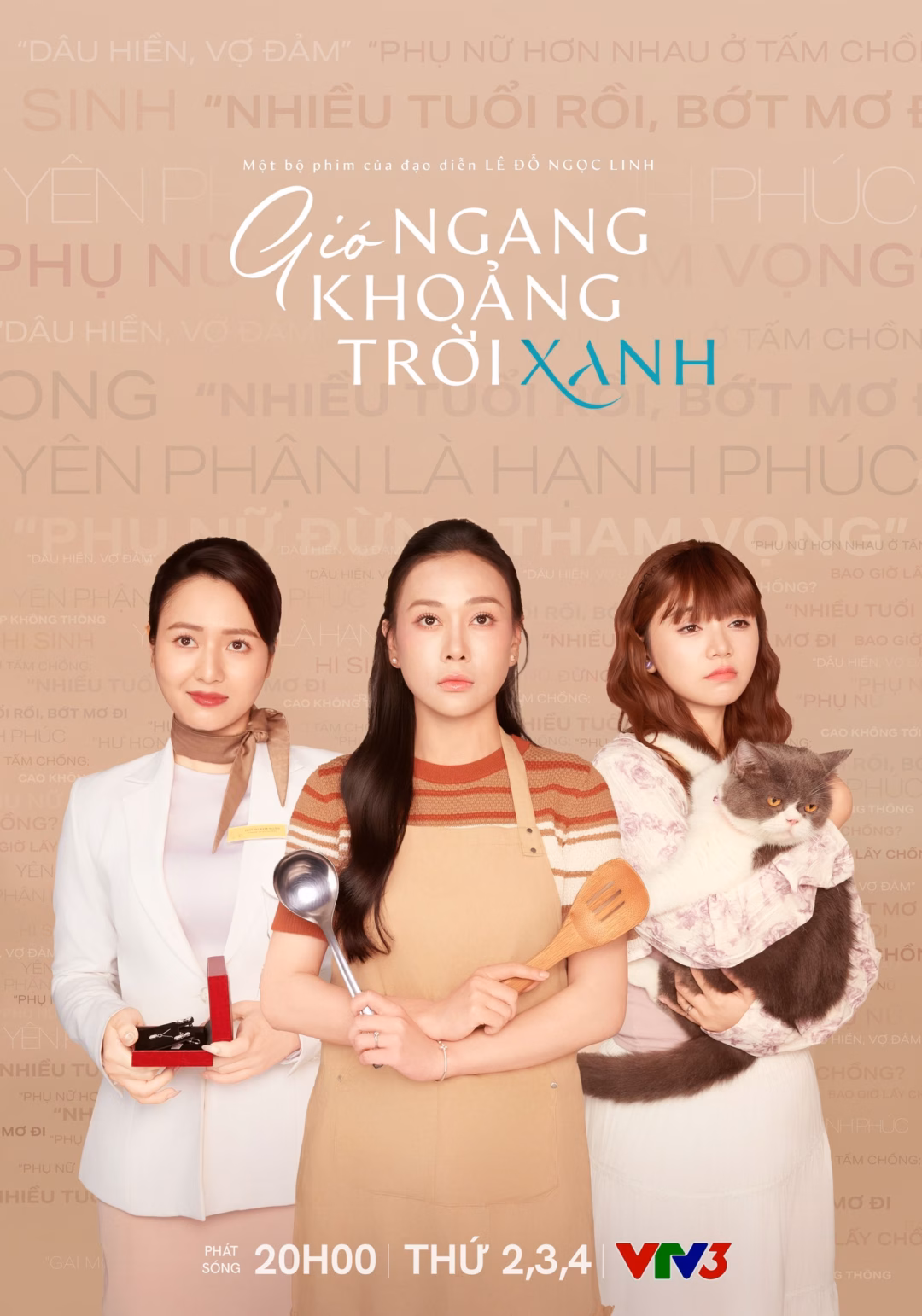 Phương Oanh đóng chung cùng hai bạn diễn nữ - Việt Hoa và Quỳnh Kool