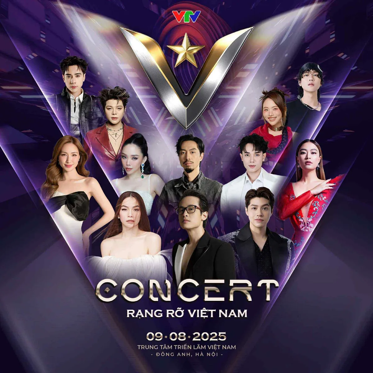 Dàn nghệ sĩ góp mặt trong đại nhạc hội V Concert.