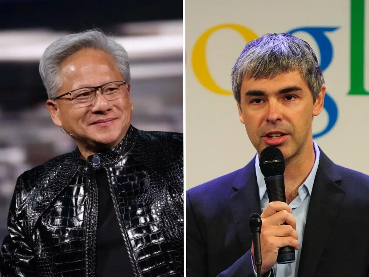 Jensen Huang và Larry Page trước đề xuất thuế tỷ phú, ảnh Getty Jensen Huang và Larry Page trước đề xuất thuế tỷ phú, ảnh Getty