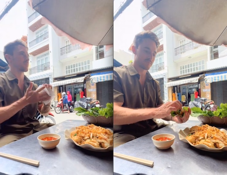 Khách Tây ăn thử bánh mì hấp Khách Tây ăn thử bánh mì hấp