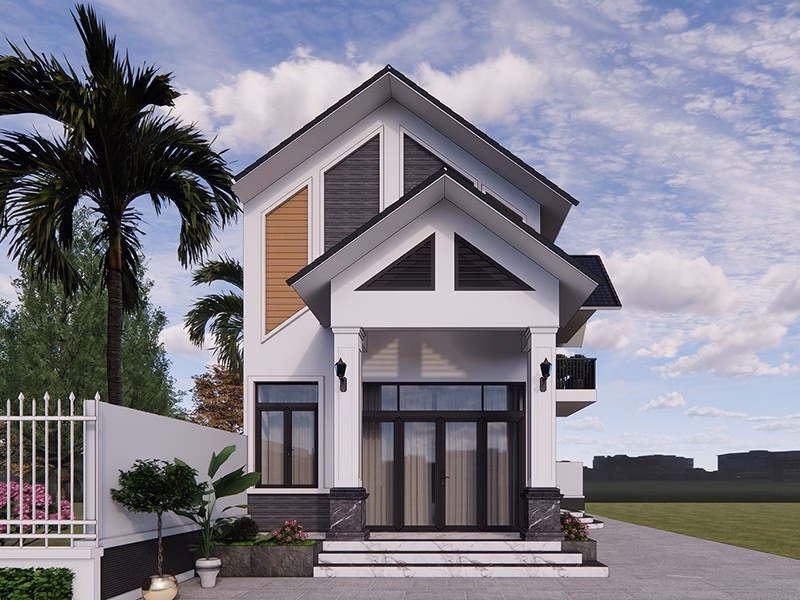 Nhà cấp 4 mái lửng Nhà cấp 4 mái lửng
