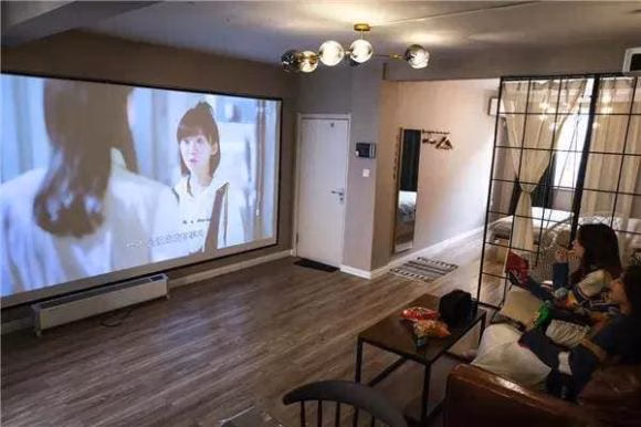 giải trí phòng ngủ máy chiếu trong phòng ngủ
