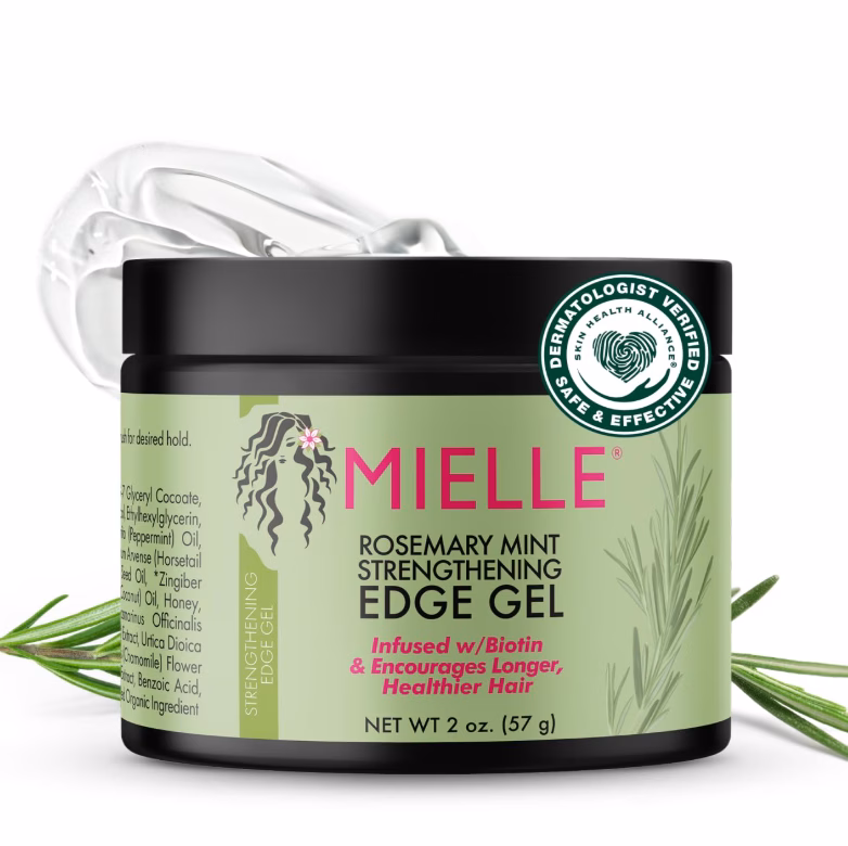 Sản phẩm giúp kiểm soát tóc mái và tạo kiểu mượt mà không xơ rối Rosemary Mint Strengthening Edge Gel