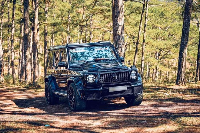 Mercedes-AMG G63 độ Brabus xuất hiện trong off-road rừng th&ocirc;ng