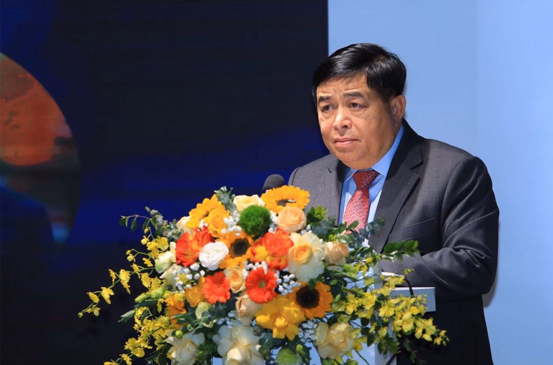 Ph&oacute; Thủ tướng Nguyễn Ch&iacute; Dũng tại buổi lễ khai trương Trung t&acirc;m xuất sắc AI v&agrave; bản sao số