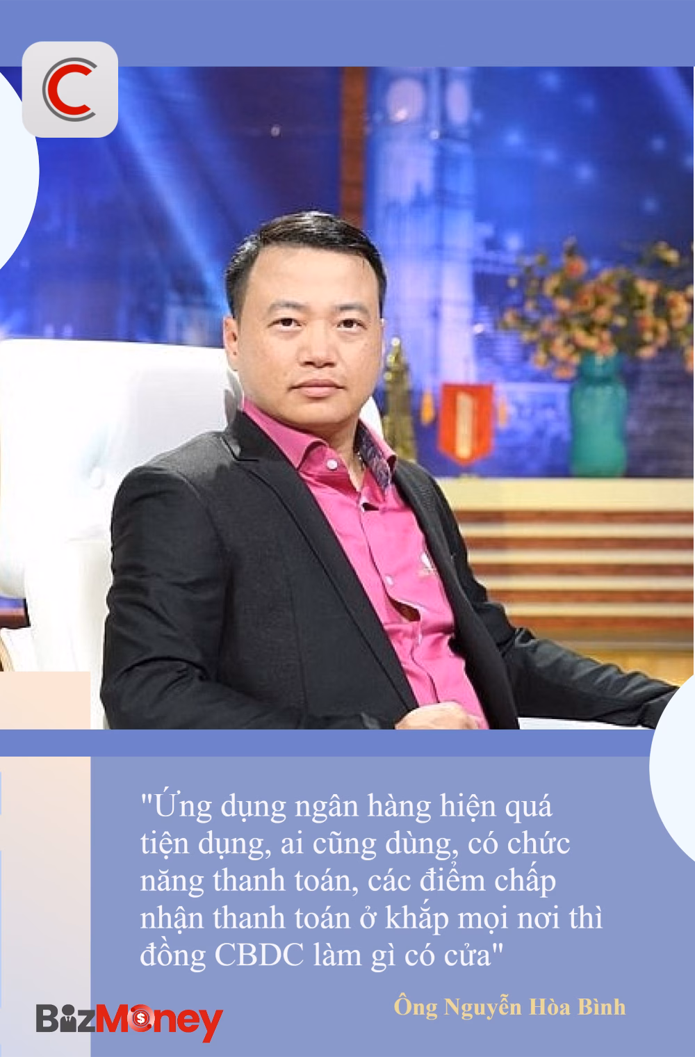 Shark B&igrave;nh tiếp tục ph&acirc;n t&iacute;ch về CBDC v&agrave; tiền số