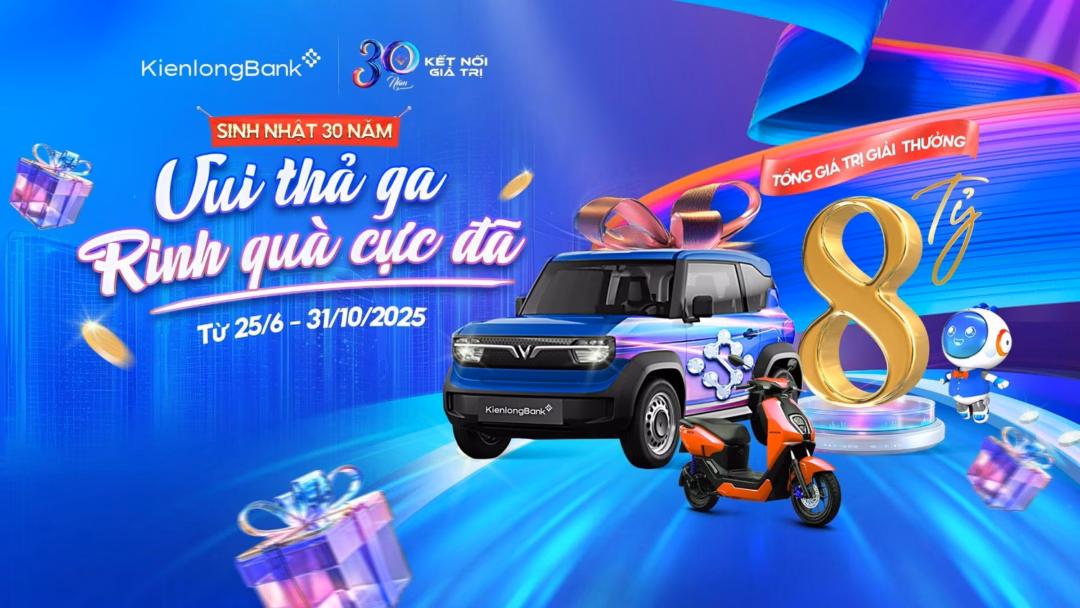 KienlongBank mừng sinh nhật KienlongBank khuyến mãi